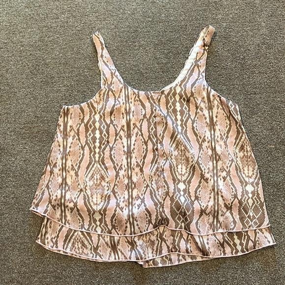 Tank Top - Dressy - Snake Skin print with sequence detail - Size L - Picture 5 of 6